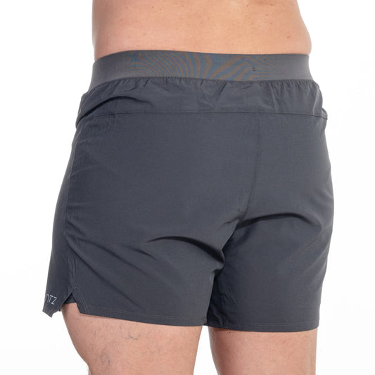 Dunkelgraue Shorts seitlich – modernes Design trifft auf komfortablen, sportlichen Sitz