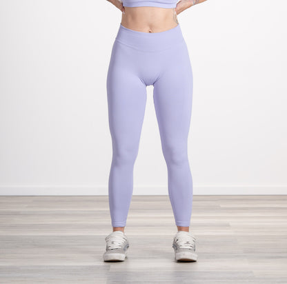 Scrunch Leggings Damen rubinrot Limitless Hellviolett