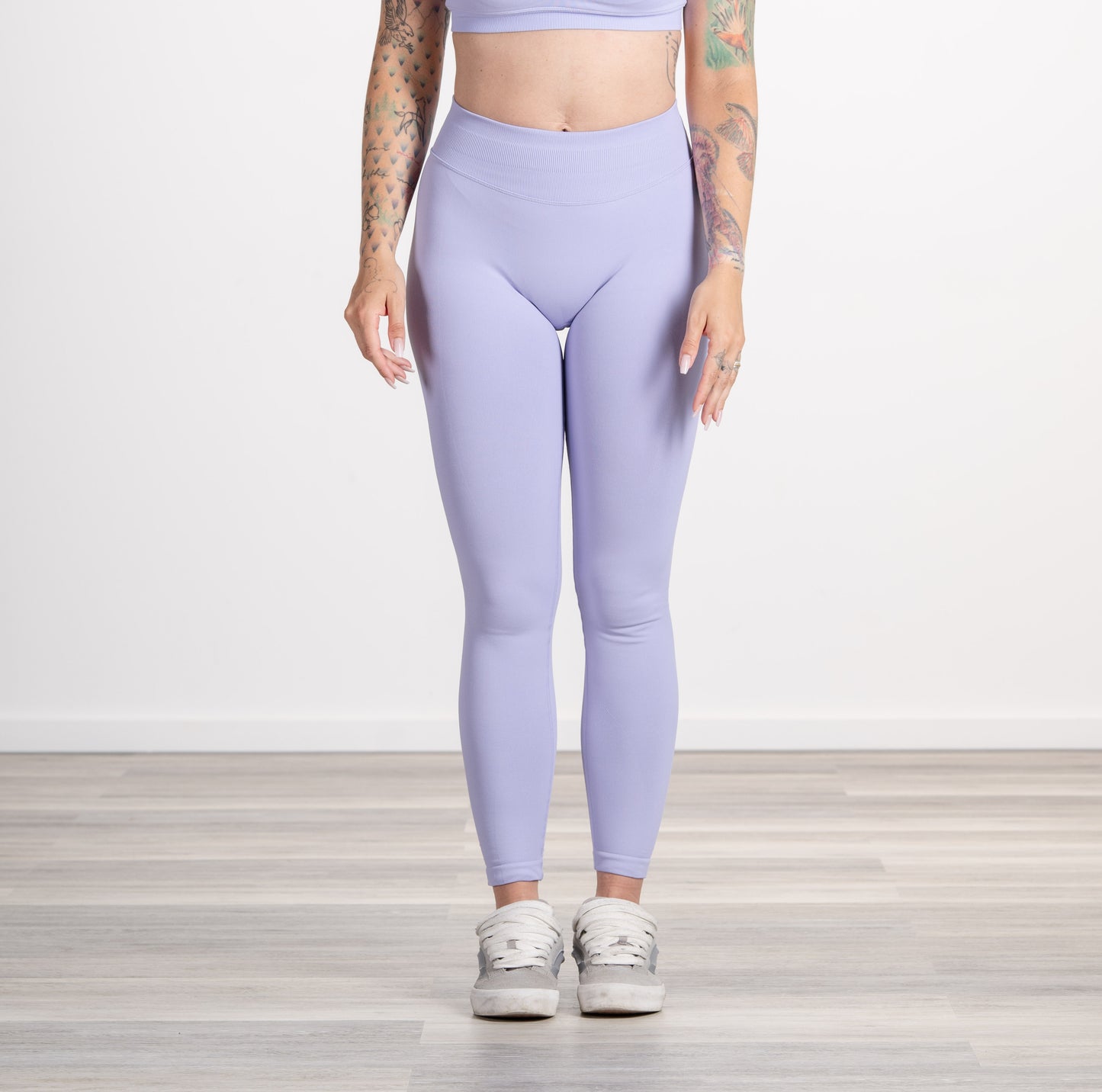Scrunch Leggings Damen rubinrot Limitless Hellviolett