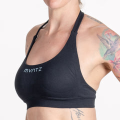 Neckholder Sport Bra Damen Schwarz Limitless Kollektion