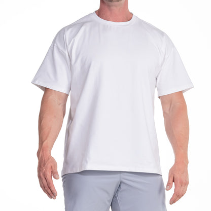 Weißes Oversize T-Shirt für Herren – lässiger Schnitt mit weichem, dickem Stoff für modernen Streetstyle

